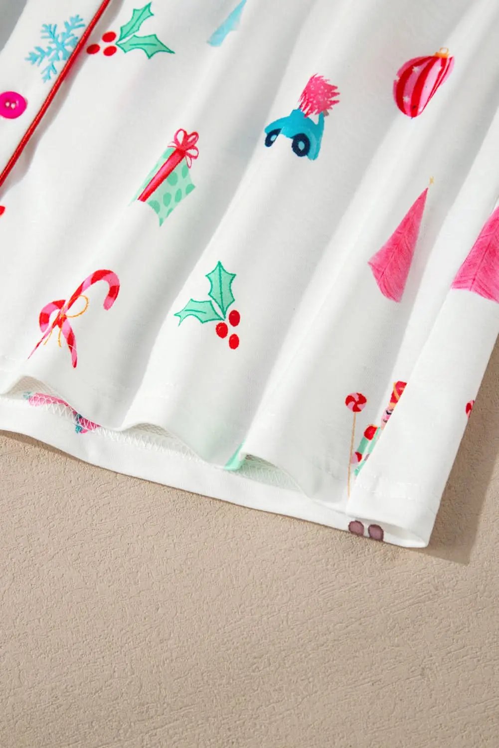 Festive White Christmas Pjs Set - Love Salve